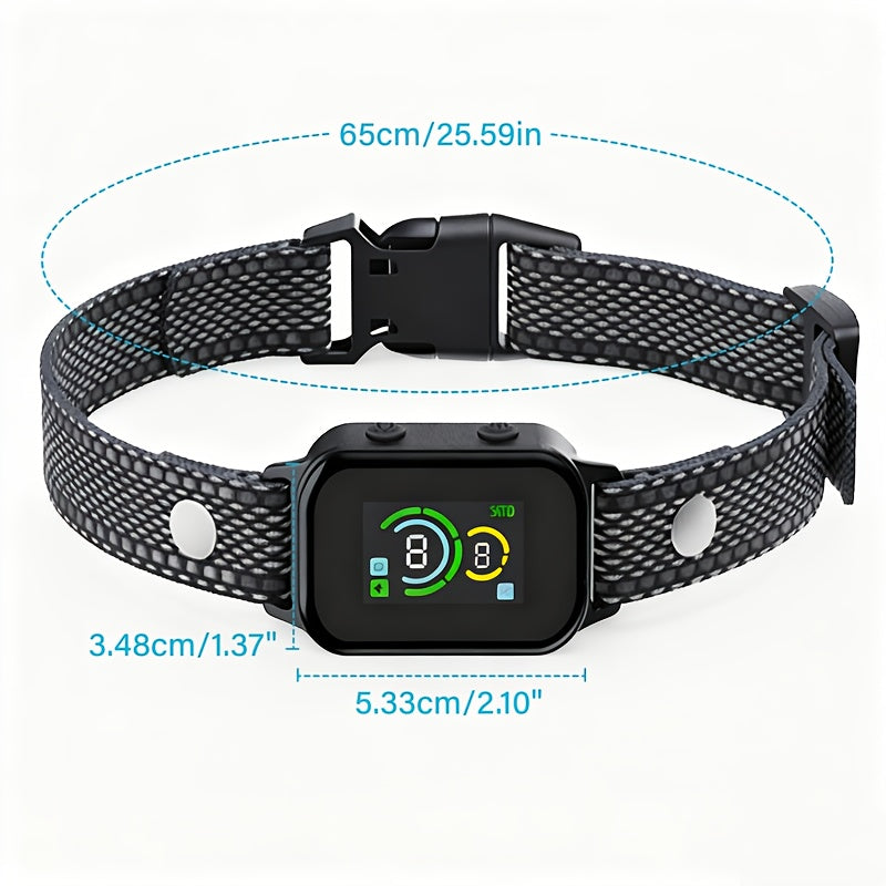 USB No Shock Bark Collar for Dogs, Nylon Electronic Bark Control Training Collar in 1 or 2 Pack Options for Owner-Supervised Training Routines