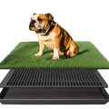 Grass Dog Potty with Tray, Three-Layer Washable Reusable Puppy Training Mat for Indoor and Outdoor Housebreaking and Everyday Pet Toilet Routines