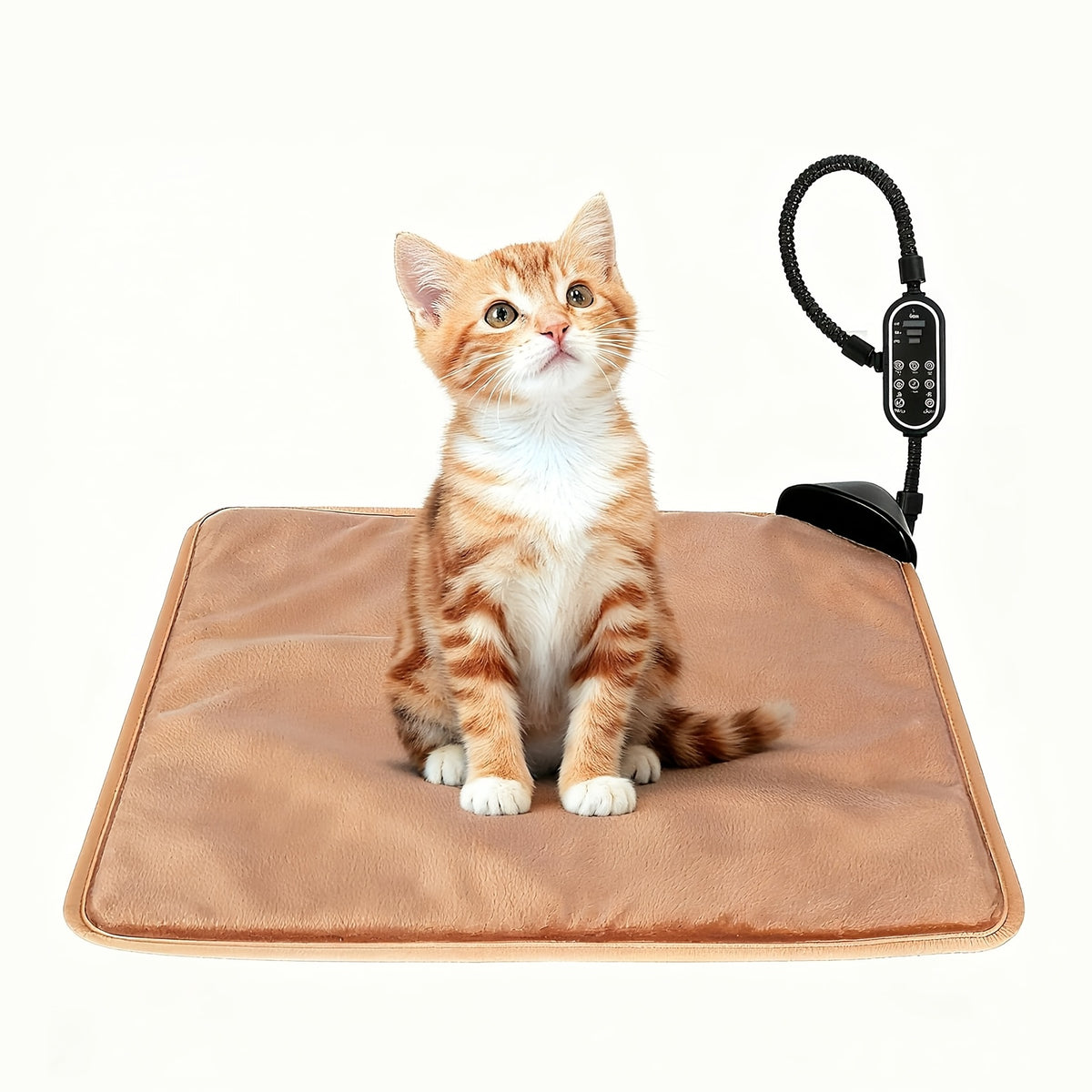 Automatic Pet Heating Pad for Dogs and Cats, 10-Second Rapid Warm-Up, Selectable Heating Time, Manual and Automatic Modes in Small and Large
