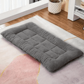 Dog Sofa Bed with Polyester Fiber Filling, Gray L Plush Pet Resting Mat with Thick Soft Cushioning for Cozy Indoor Naps and Everyday Lounging