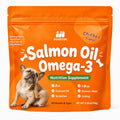 Omega-3 Fish Oil Chews for Dogs and Cats with Wild Alaskan Salmon Oil, Chewable Pet Supplement for Everyday Skin and Coat Care Routines
