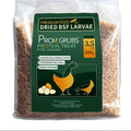 Dried BSFL Chicken Treats, Black Soldier Fly Larvae in 3.5 to 14 oz Packs for Backyard Poultry Snacks, Duck Feeding and Wild Bird Feeders