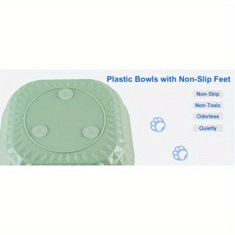 Shallow Cat Bowls 6-Piece Set, Non-Slip Wet Food Plates with Anti-Tip Design for Indoor Cat Feeding Routines, Mixed Random Colors
