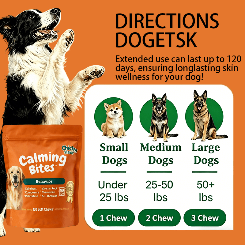 Chicken Flavor Calming Soft Chews for Dogs and Cats, Pouch-Style Pet Supplement with Chewable Format for Owner-Managed Wellness Routines