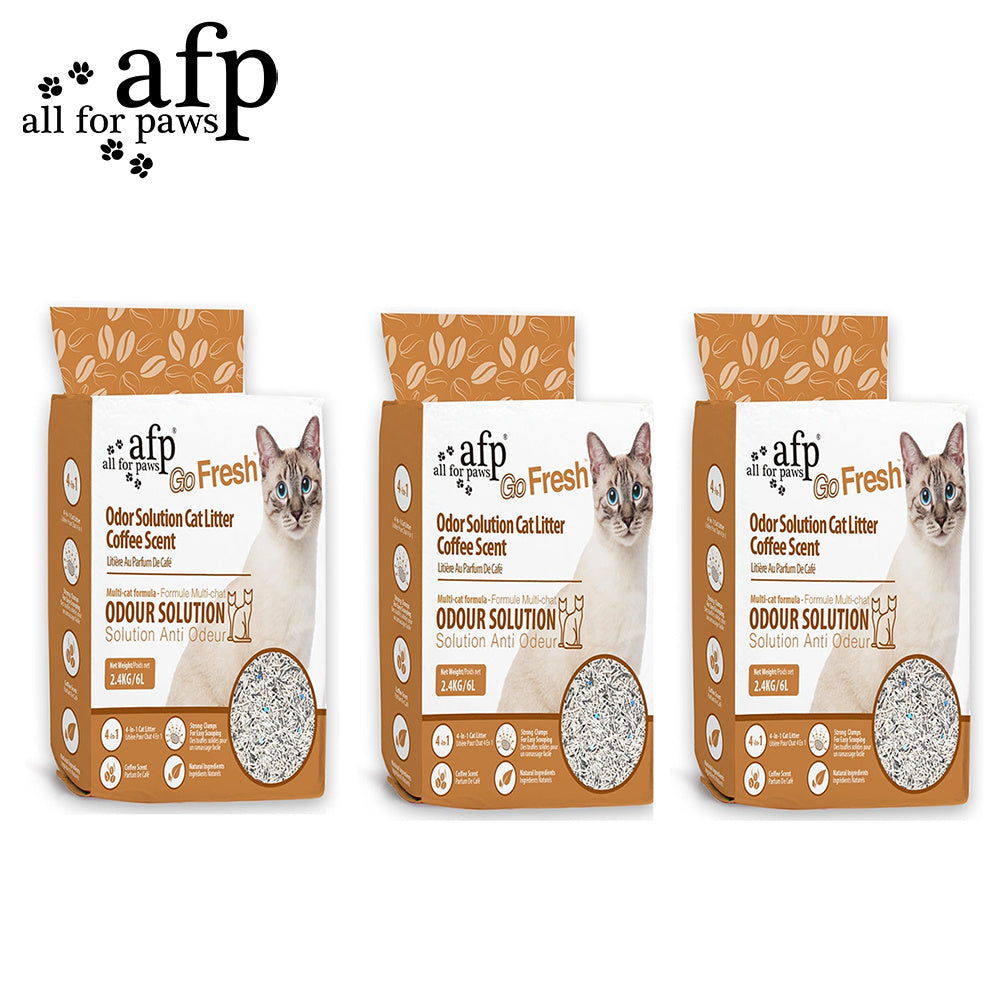 Tofu Mix Cat Litter with Coffee Scent, 5-in-1 Quick-Clumping Low-Dust Blend in 16.5 lb and 33 lb Options for Daily Indoor Litter Box Care