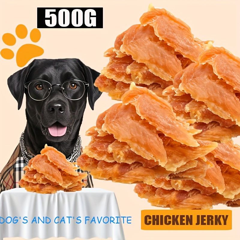 Chicken Jerky Dog Treats with Chewy Strip and Chicken & Duck Options for Supervised Training Rewards, Daily Snacks and Dog Lover Gifts