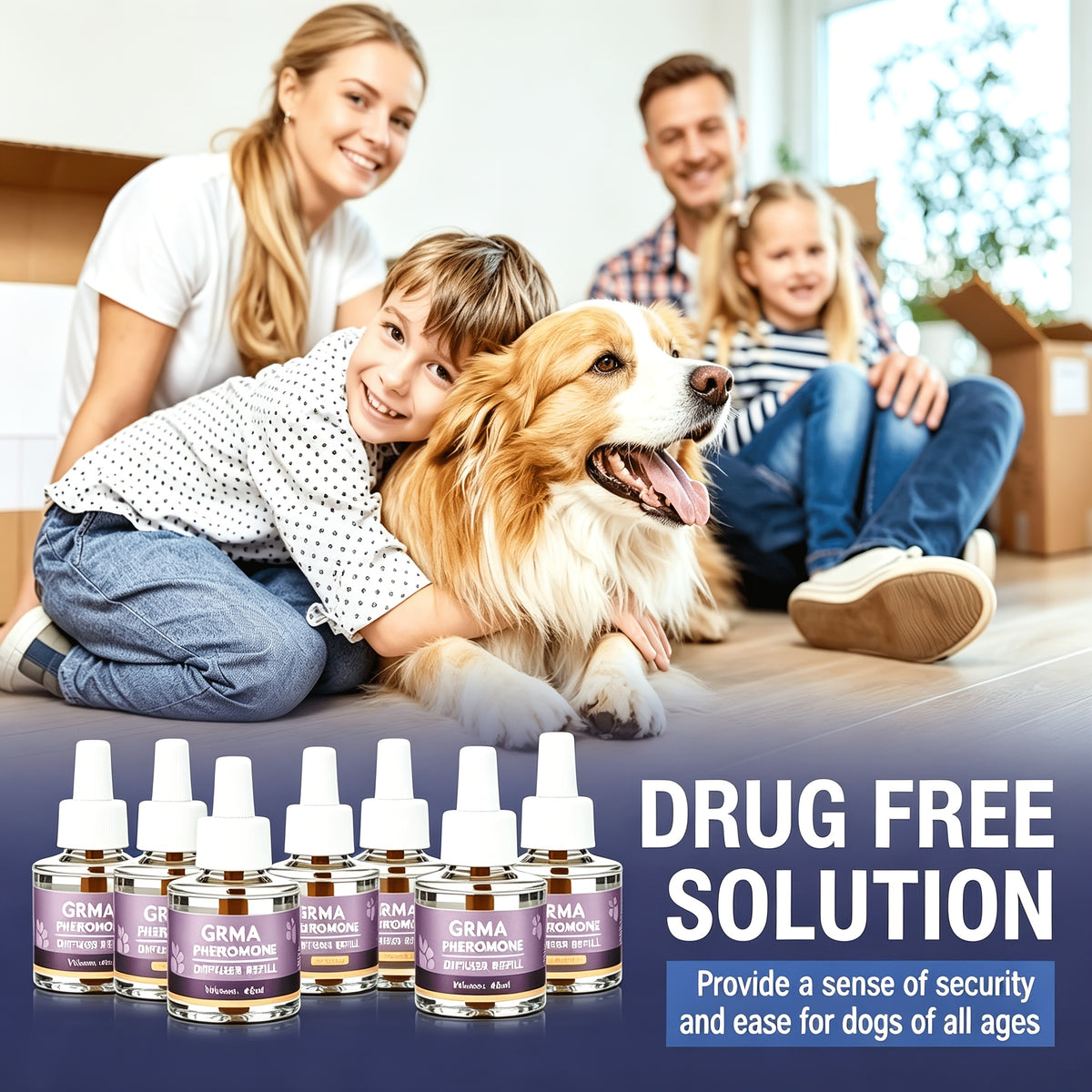 Pheromone Calming Refills for Cats and Dogs, 2-in-1 or 6-in-1 Liquid Replacement Options for Compatible Diffusers and At-Home Pet Routines