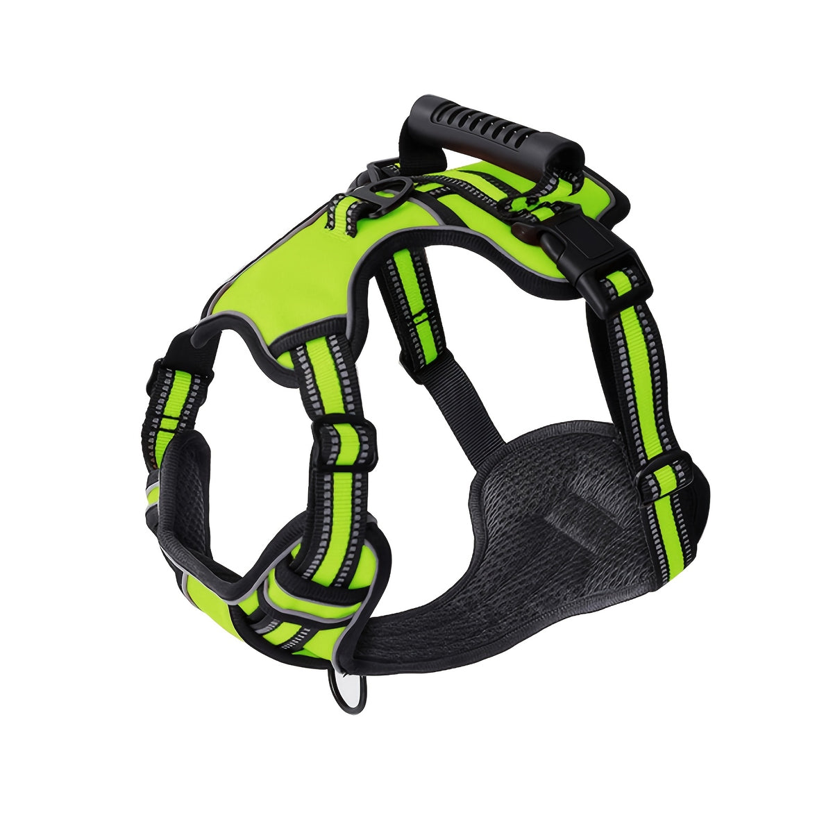 Front and Back Clip Dog Harness, Adjustable Reflective Oxford Walking Vest with Control Handle for Small, Medium and Large Dogs, XS to XL
