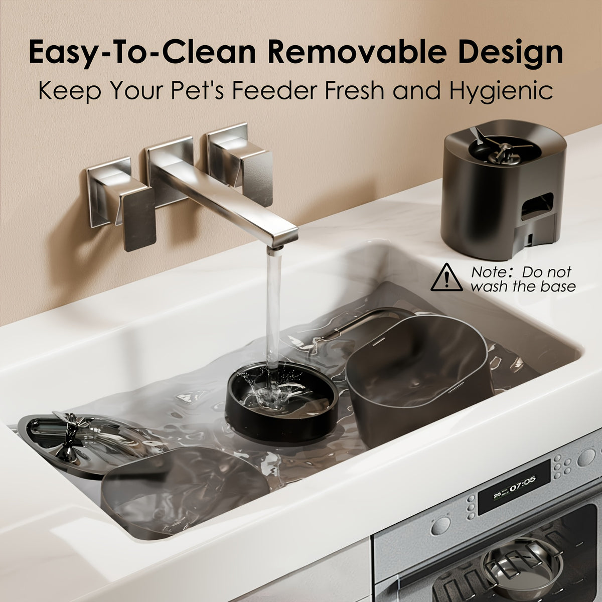 WiFi Cat Feeder and Water Fountain Set, 3L Automatic Food Dispenser with 2.5L Filtered Pet Drinker for Everyday Cat and Dog Feeding Routines