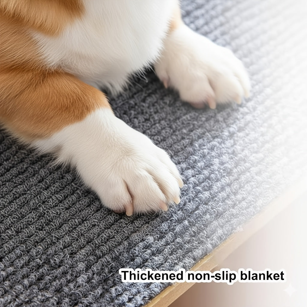 Pet Stairs for Bed and Couch, 15-Inch Three-Tier Dog and Cat Steps with Non-Slip Surface, Side Railings and Compact Ramp-Style Design