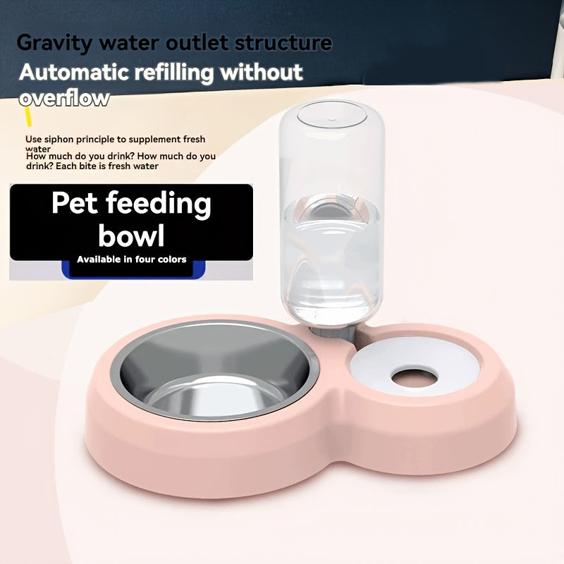 Cage Mounted Pet Feeder and Water Dispenser, Hanging Gravity Food and Water Bowls for Cats, Small Dogs and Rabbits, Multiple Set Options
