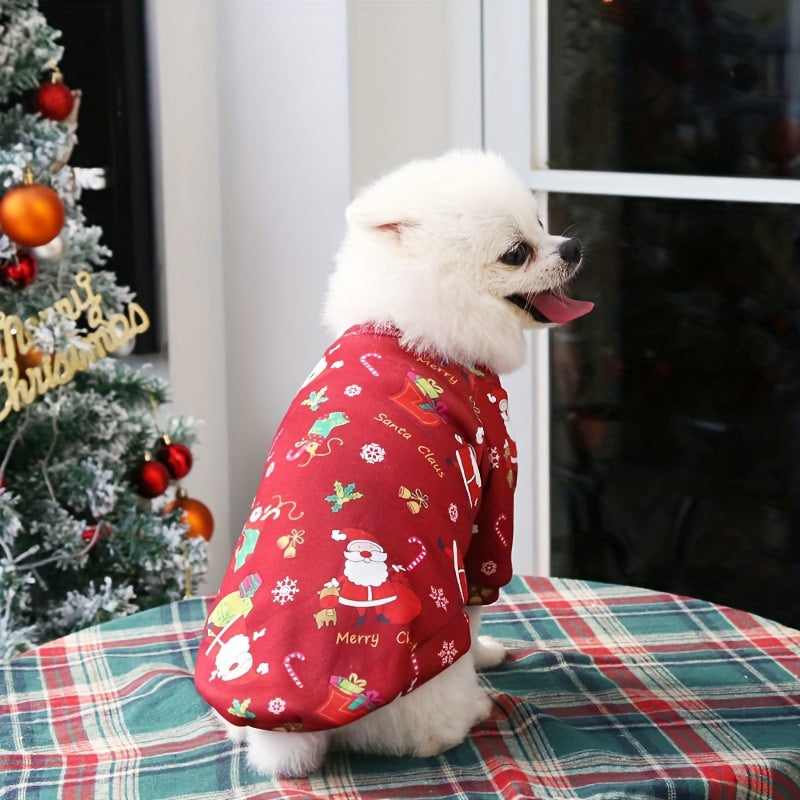 Christmas Dog Sweater in Red or Green, XXL Soft Warm Winter Pet Outfit for Holiday Photos, Festive Gatherings and Seasonal Everyday Wear