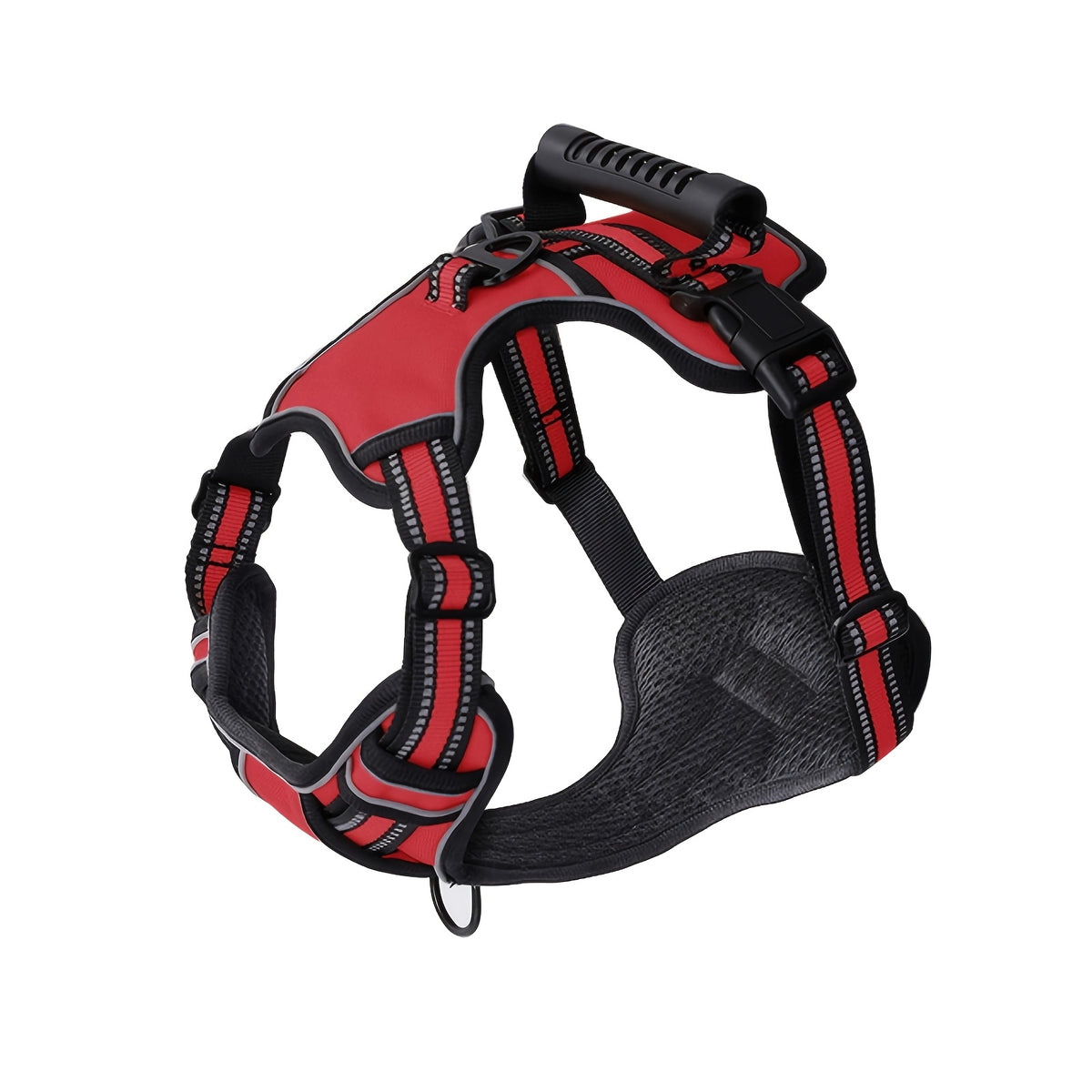 Front and Back Clip Dog Harness, Adjustable Reflective Oxford Walking Vest with Control Handle for Small, Medium and Large Dogs, XS to XL