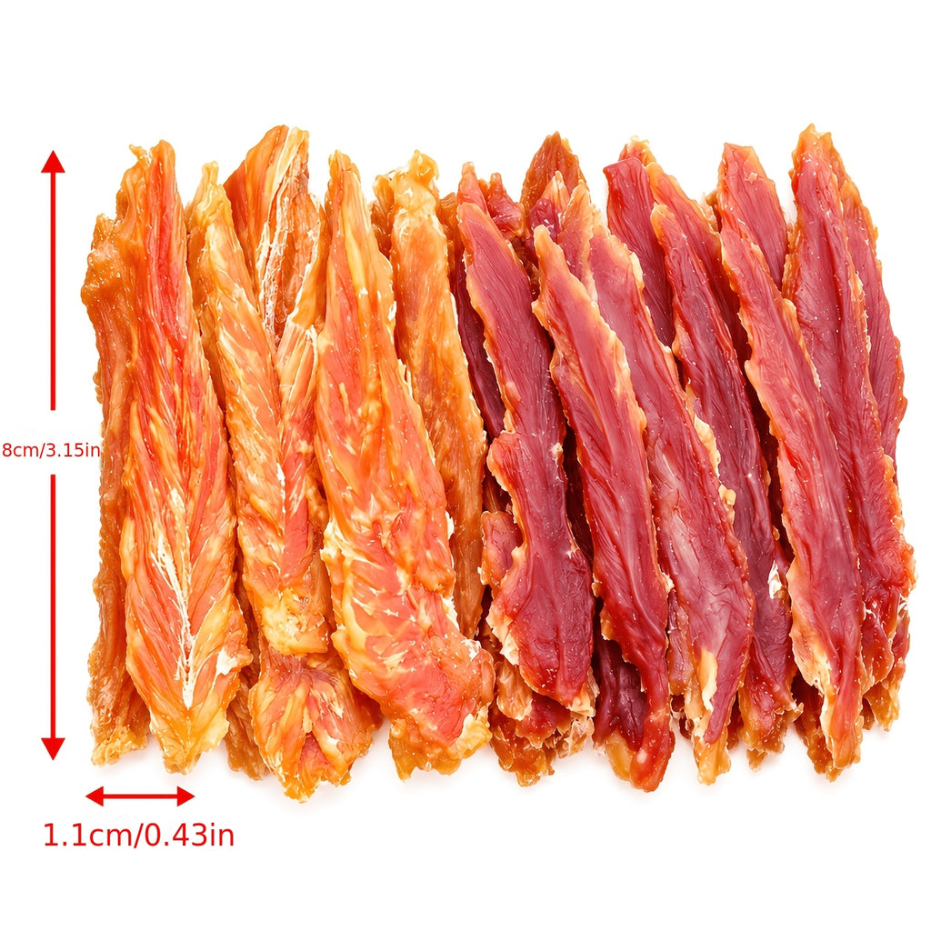 Chicken and Duck Dog Treats, 150g Air-Dried Dual-Blend Meat Slices for Supervised Training Rewards, Everyday Snacks and Dog Lover Gift Baskets