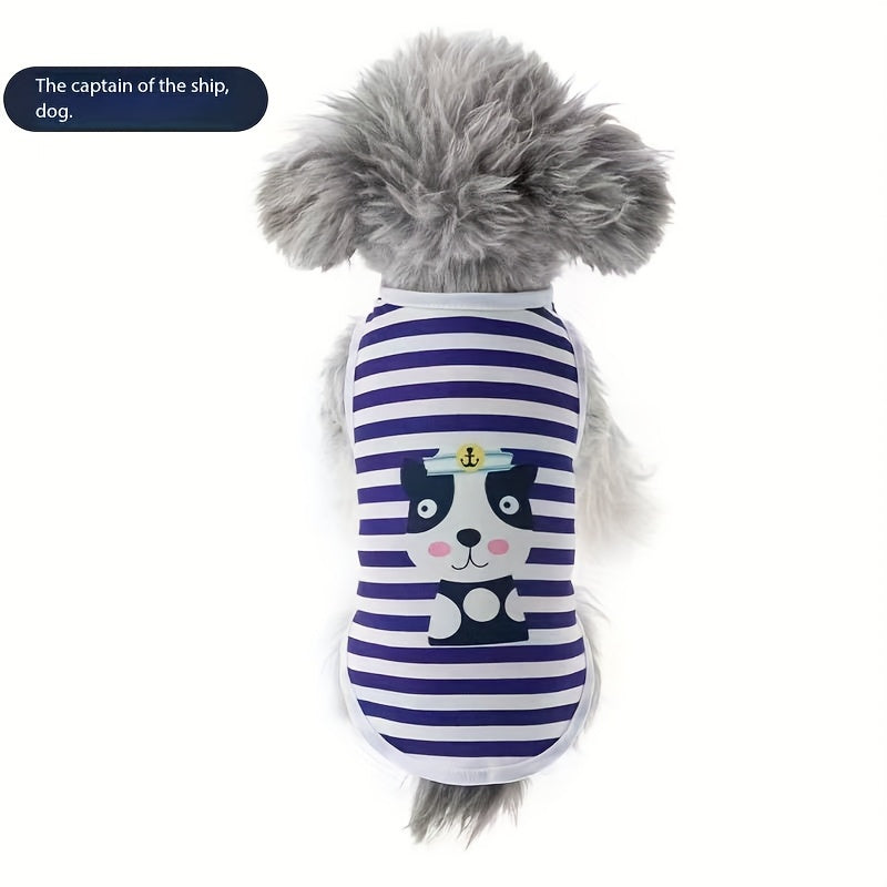 Dog Clothes 6 Pack with Cute Prints, Breathable Polyester Pet Outfits for Small and Medium Dogs and Cats, XS to XL for Everyday Dress-Up and Photos