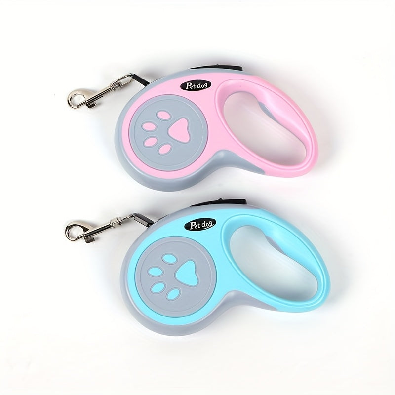 Retractable Dog Leash for Small Medium Dogs and Cats, Extendable Pet Walking Lead with Easy Lock Button, Comfortable Anti-Slip Grip for Daily Walks, Jogging and Outdoor Training, Tangle Free Design