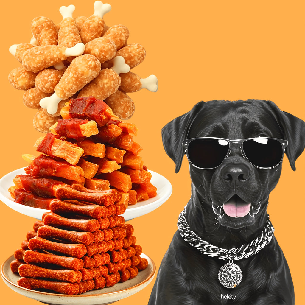 Dog Treats Duck Jerky and Freeze-Dried Chicken Combo, 100g Each Sharing Pack Option with Additional Snack Choices for Supervised Training Rewards