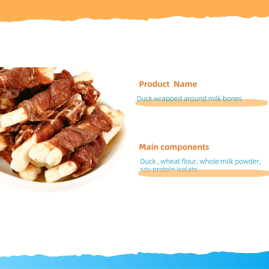 Dog Treat Snack Selection with 17.6oz Five-in-One Combo or 3.53oz Chicken Milk Stick Option for Supervised Rewards and Everyday Treat Time