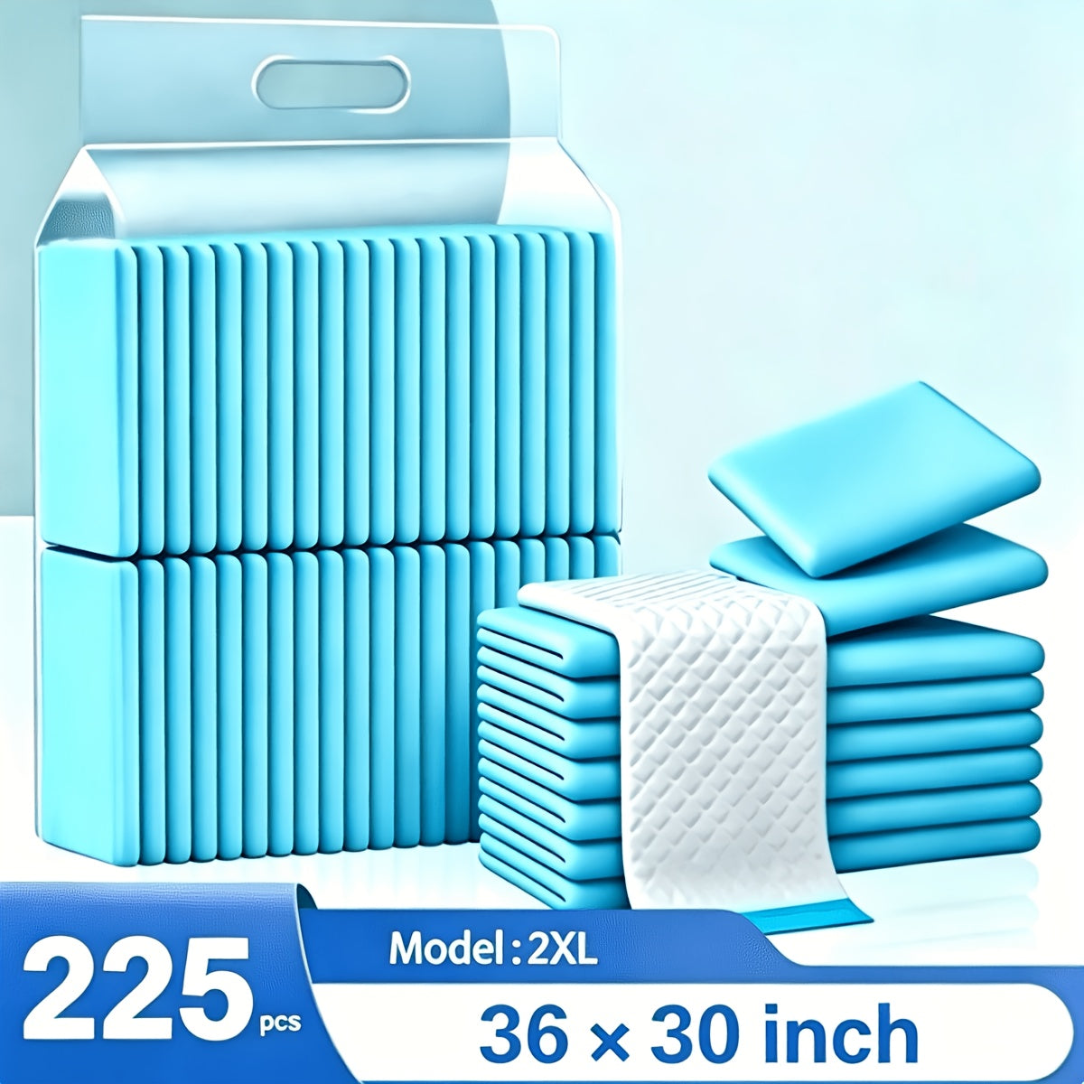 Pet Training Pads 36 x 30 or 24 x 24 Inches, Thick Disposable Absorbent Puppy Pee Pads with Leak Protection and Odor Control, 50 to 300 Count Options