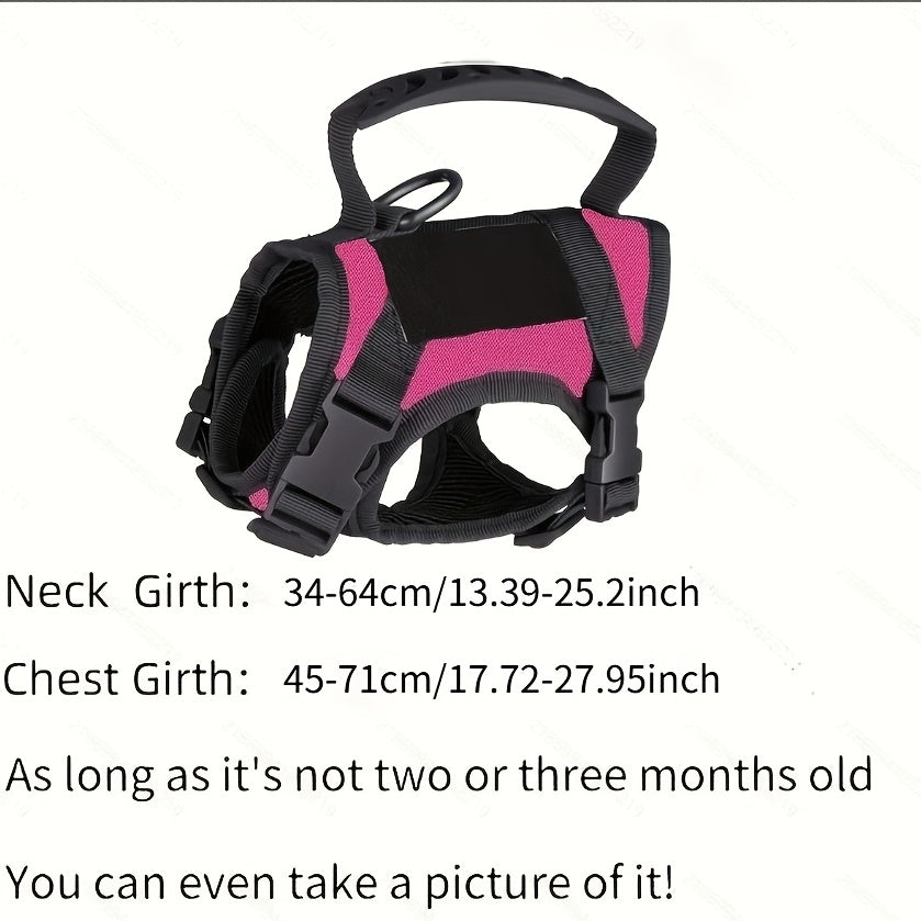Tactical Cat Harness with Adjustable Chest Straps, 600D Pet Vest for Cats and Puppies, One-Size Training Gear in Six Color Options