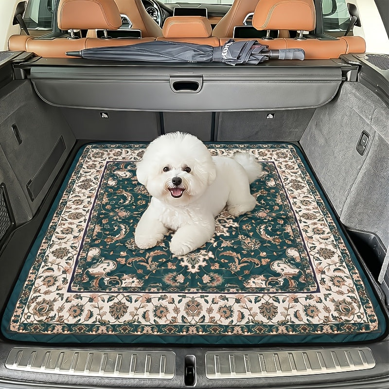 Reusable Washable Pee Pads for Dogs with Bohemian Style, Non-Slip Absorbent Puppy Training Mats in 18 x 24 to 72 x 72 Inch Size-Specific Packs