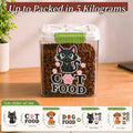 Pet Food Storage Bin with Locking Lid and Scoop, Airtight Dry Dog and Cat Food Container in 6.6 to 55.12 lb Options for Kitchen Pantry Organization
