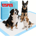 Disposable Puppy Pads with 6-Layer Absorbent Design, Heavy-Duty 125 Count or 35 x 29 Inch 98+2 Pack Options for Indoor Dog Potty Training