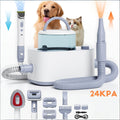 Pet Grooming Vacuum ET2311-3, 9-in-1 Dog Hair Collection and Dryer Set with Electric Clippers, Adjustable Speed and Temperature, 104.82oz Dust Bin