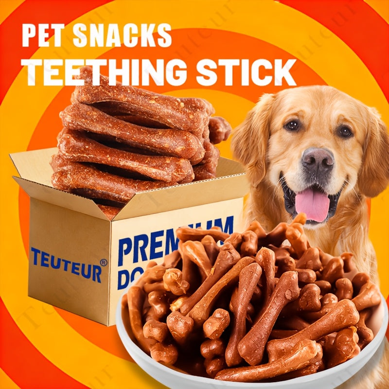 Beef Dental Chew Bones for Dogs, 150g / 5.29oz Meat-Filled Dog Treats for Supervised Chewing, Training Rewards and Everyday Snack Time