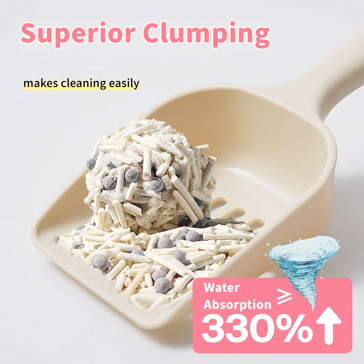 White Blossom Tofu Cat Litter, All For Paws 5-in-1 Yucca-Enhanced Low-Dust Clumping Blend for Indoor Cats, 11 lb, 22 lb or 33 lb Pack Options