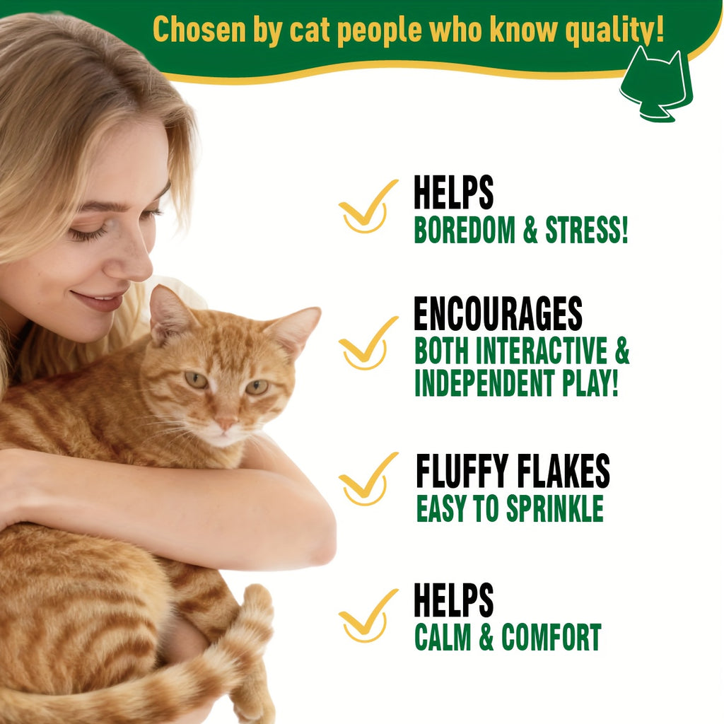 Catnip Herb Blend for Indoor Cats, Aromatic Pet Toy Refill for DIY Cat Accessories and Supervised Play, 1.1 oz, 2.2 oz or 4.4 oz Packs