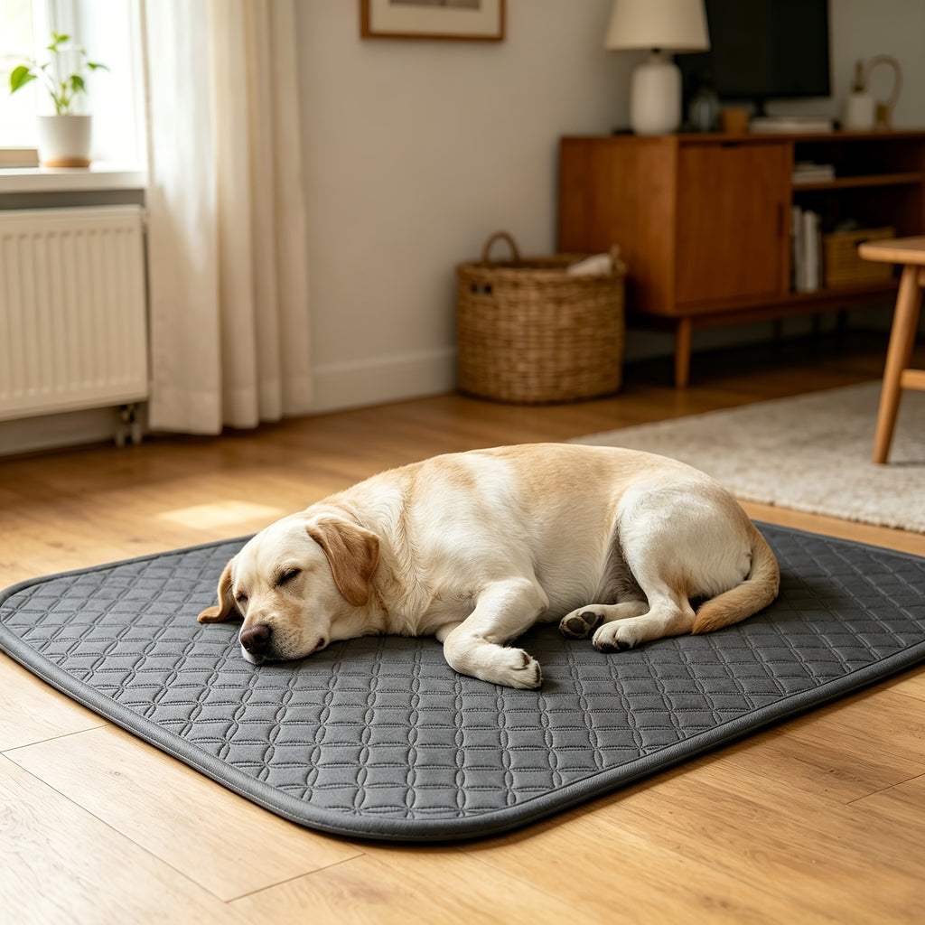 Washable Pet Pee Pads in 18 x 24 to 72 x 72 Inch Sizes, Reusable Non-Slip Absorbent Dog Training Mats with Size-Specific One or Two Pack Options