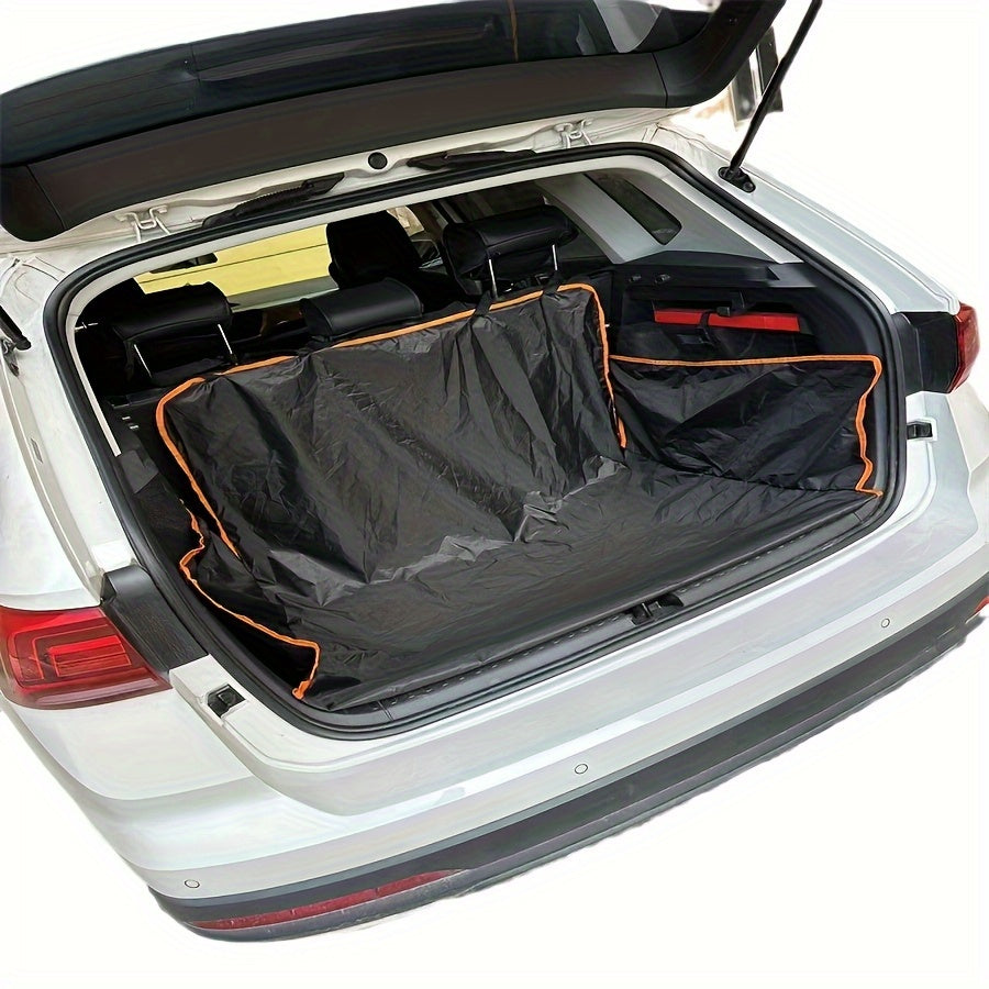 Dog Trunk Cover for Cars, SUVs and Trucks, Durable Anti-Slip Pet Cargo Liner with Two Hooks, Rear Interior Mat for Everyday Travel and Outdoor Trips