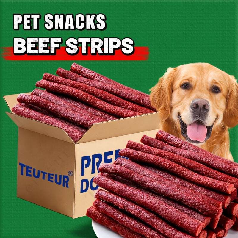 Air-Dried Beef Dog Treat Sticks, 155g/5.47oz Grain-Free Jerky Chews for Small, Medium and Large Dogs, Training Rewards and Everyday Snack Time