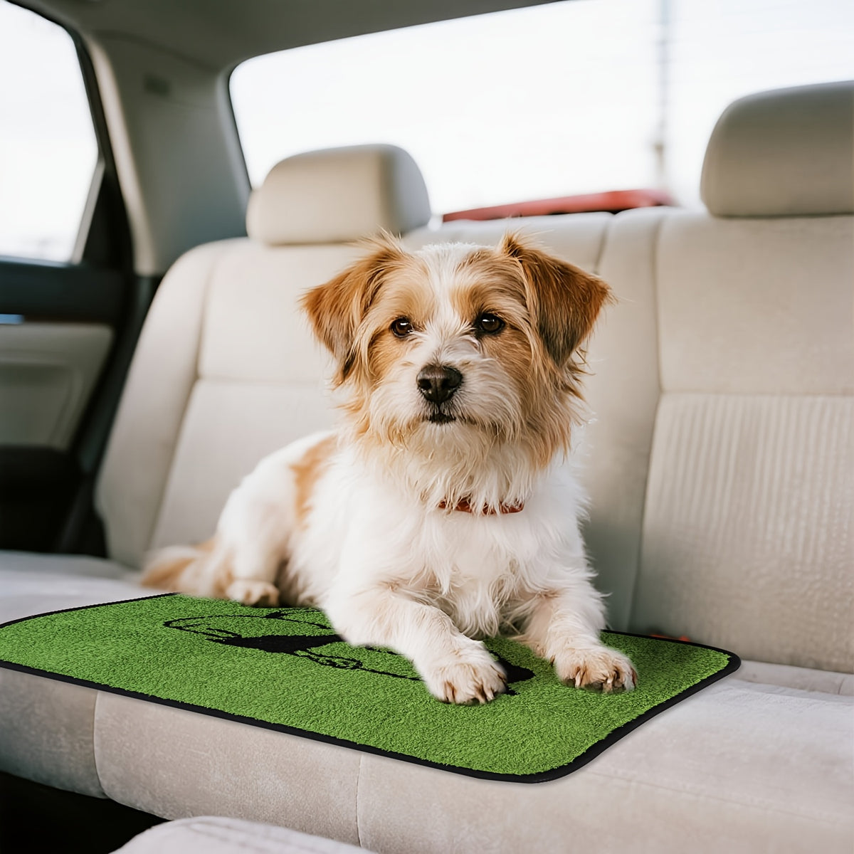Washable Pee Pads for Dogs 18 x 24 Inches, Reusable Non-Slip Puppy Potty Training Mats with Dog Designs for Floors, Crates and Couches