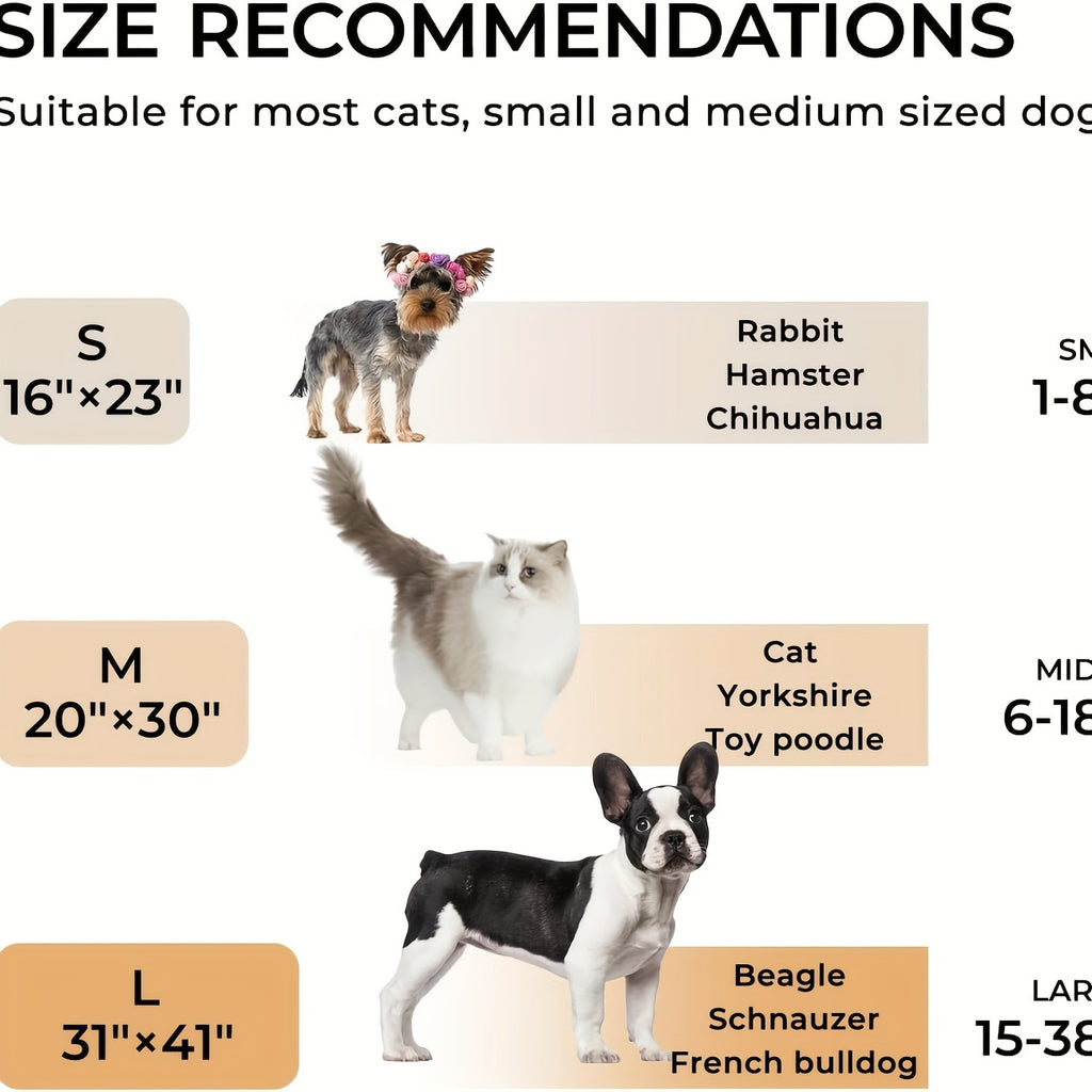 Sherpa Pet Blankets 3-Pack, Soft Fluffy Fleece Throws for Dogs, Puppies and Cats, Cozy Bedding Layers in Beige, Black and Gray Options