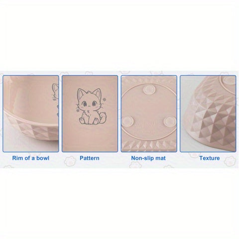 Shallow Cat Bowls 6-Piece Set, Non-Slip Wet Food Plates with Anti-Tip Design for Indoor Cat Feeding Routines, Mixed Random Colors