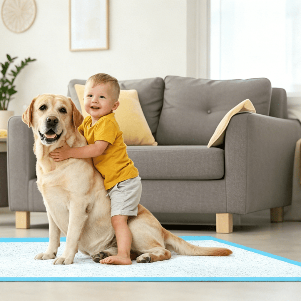 Oversized Dog Pee Pads for Large Dogs, Disposable Absorbent Potty Training Pads in 34 x 55 Inch 45 Count or 35 x 35 Inch 70 Count Packs