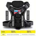 Service Dog Harness with 5 Removable Patches, Reflective Adjustable Soft Oxford Dog Vest with Inner Mesh Layer and ID System for Small Medium Large Dogs, Public Access and Mobility Aid Vest for Walking