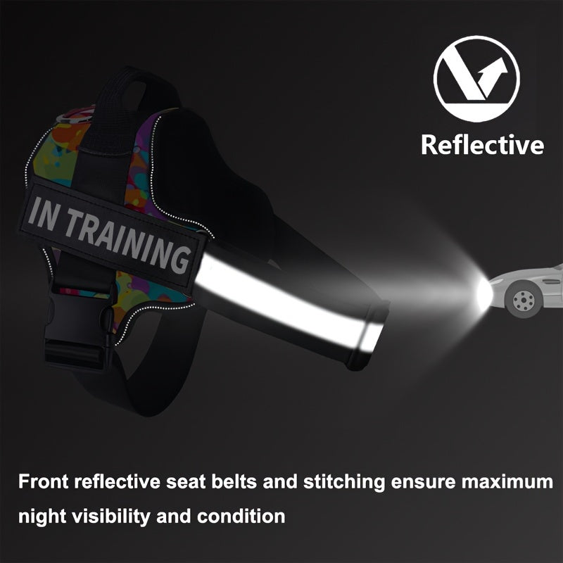 No-Pull Dog Walking Harness, Reflective Adjustable Everyday Training Gear for Small, Medium and Large Dogs in 11 Colors, XS to XXL