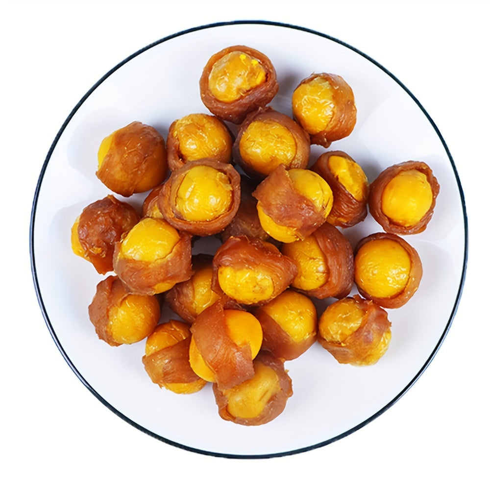 Egg Yolk Dog Treats Wrapped in Duck or Chicken, Soft Chew Meat Snacks for Supervised Positive-Reward Training and Small, Medium or Large Dogs