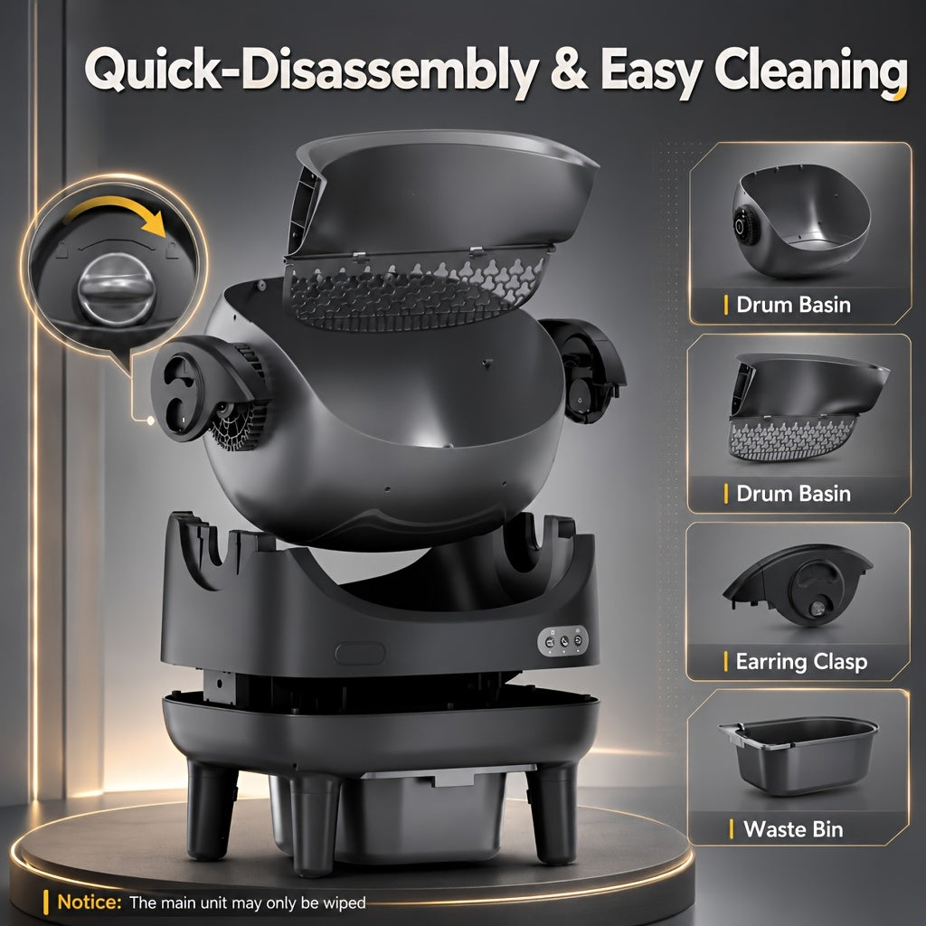Sensor Equipped Self Cleaning Litter Box with Open Design, Extra Large Automatic Cat Toilet and Large Waste Compartment for Multi-Cat Homes