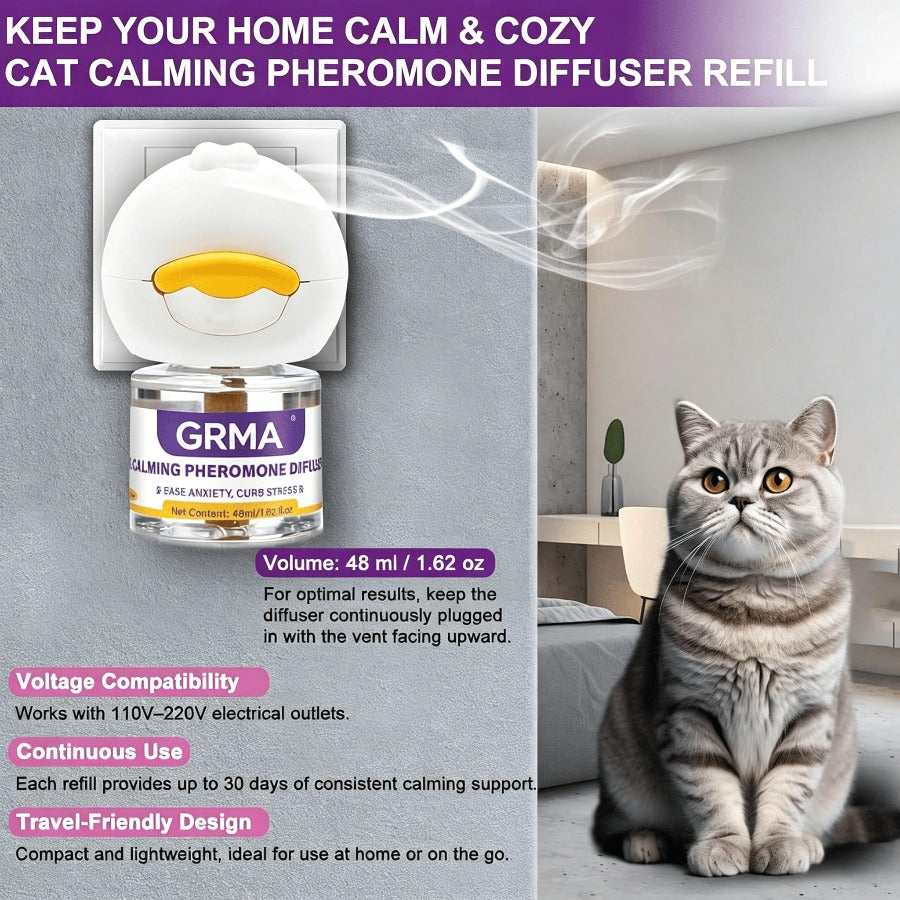 Pet Calming Diffuser Set for Indoor Pet Care, 2-in-1 or 3-in-1 Fragrance Options for Daily Routines and Multi-Pet Households