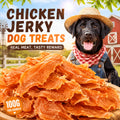 Chicken Jerky Dog Treats with Chewy Strip and Chicken & Duck Options for Supervised Training Rewards, Daily Snacks and Dog Lover Gifts