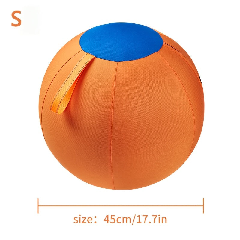 Inflatable Dog Herding Ball for Backyard Chase and Push Games, Battery-Free Interactive Pet Training Toy in Blue and Orange Options