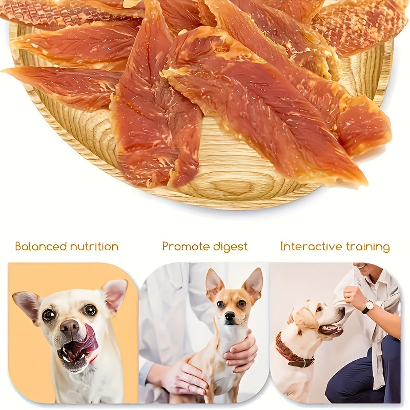 Chicken Breast Jerky Dog Treats with Duck Breast Option, 150g or Chicken Two-Pack Choices for Supervised Training Rewards and Daily Snacks