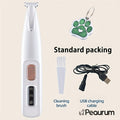 Pet Grooming Clippers for Cats and Small Dogs, White Low-Noise Hair Trimmer with USB and Battery Power for Home and Travel Grooming
