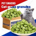 Cat Snack Pellets and Biscuits, 150g Cat Grass Pellets or Mixed Flavor Cat Biscuits and 155g Green Square Mint Granules for Supervised Treat Time