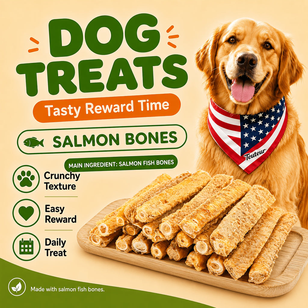 Salmon Dog Treats 85g, Freeze-Dried Crunchy Fish Snacks for Supervised Training Rewards, Walks and Everyday Treat Time for Small and Medium Dogs