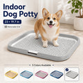 Dog Pee Pad Holder with Removable Grate, Leak-Proof Washable Puppy Potty Training Tray for Indoor Apartment Toilet Routines